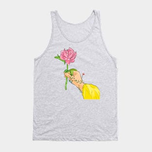 Hand Holding A Rose Tank Top